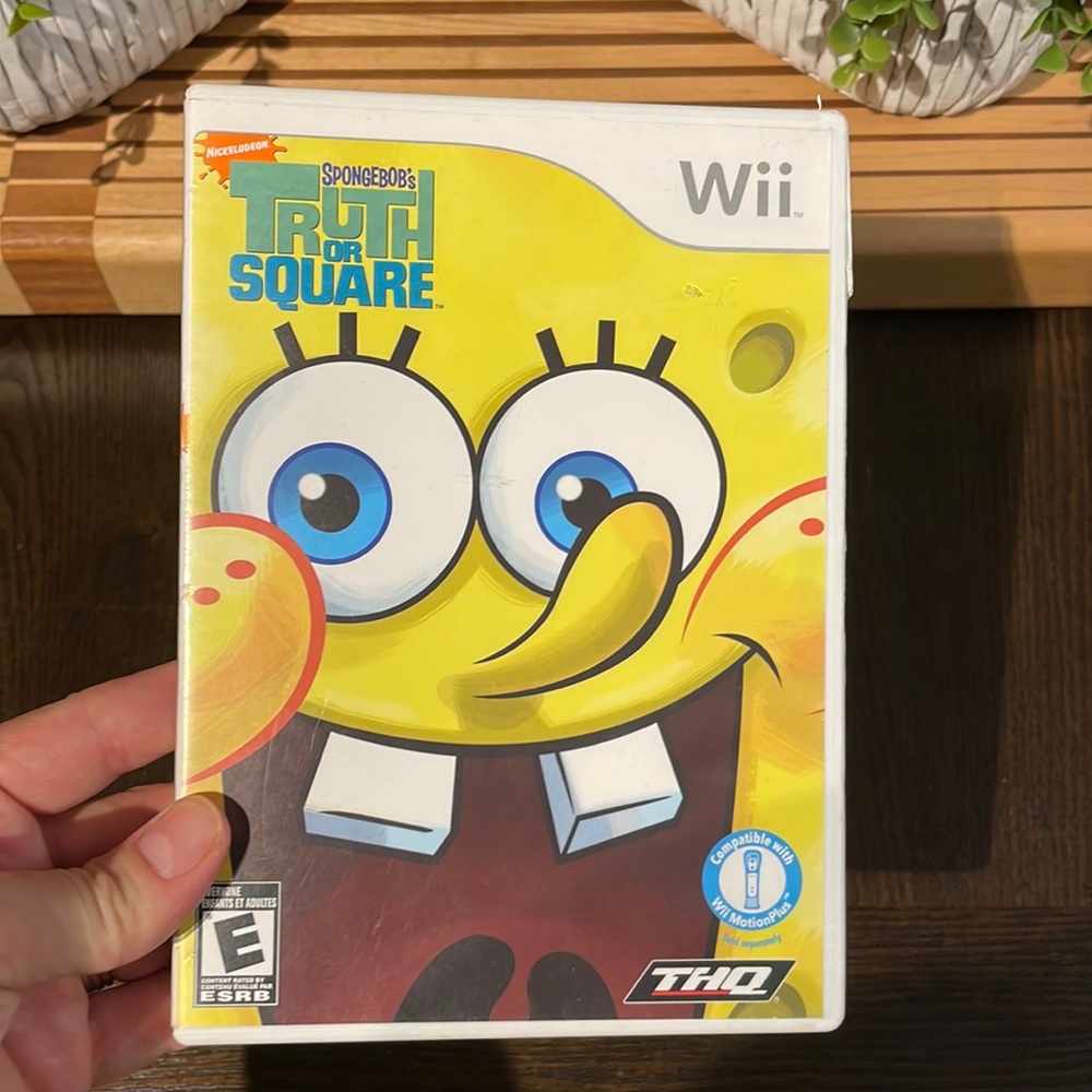 Happy SpongeBob Squarepants: Truth or Square Wii Disc Video Game